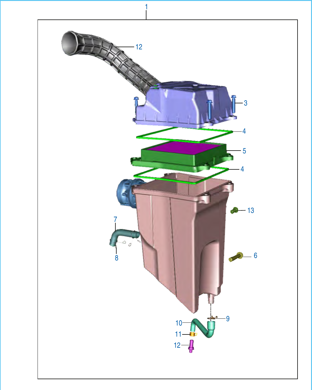 Plate 19 — Air Cleaner Complete