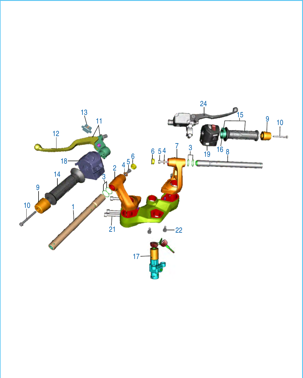Plate 38 — Handle Bar Assly