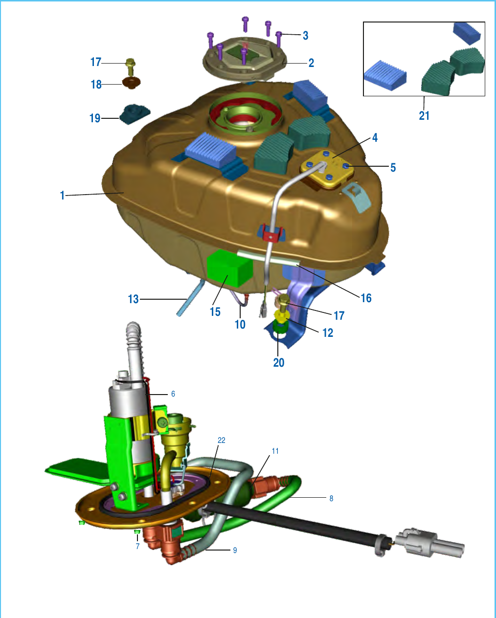 Plate 41 — Petrol Tank, Cap Tank and Gauge Fuel