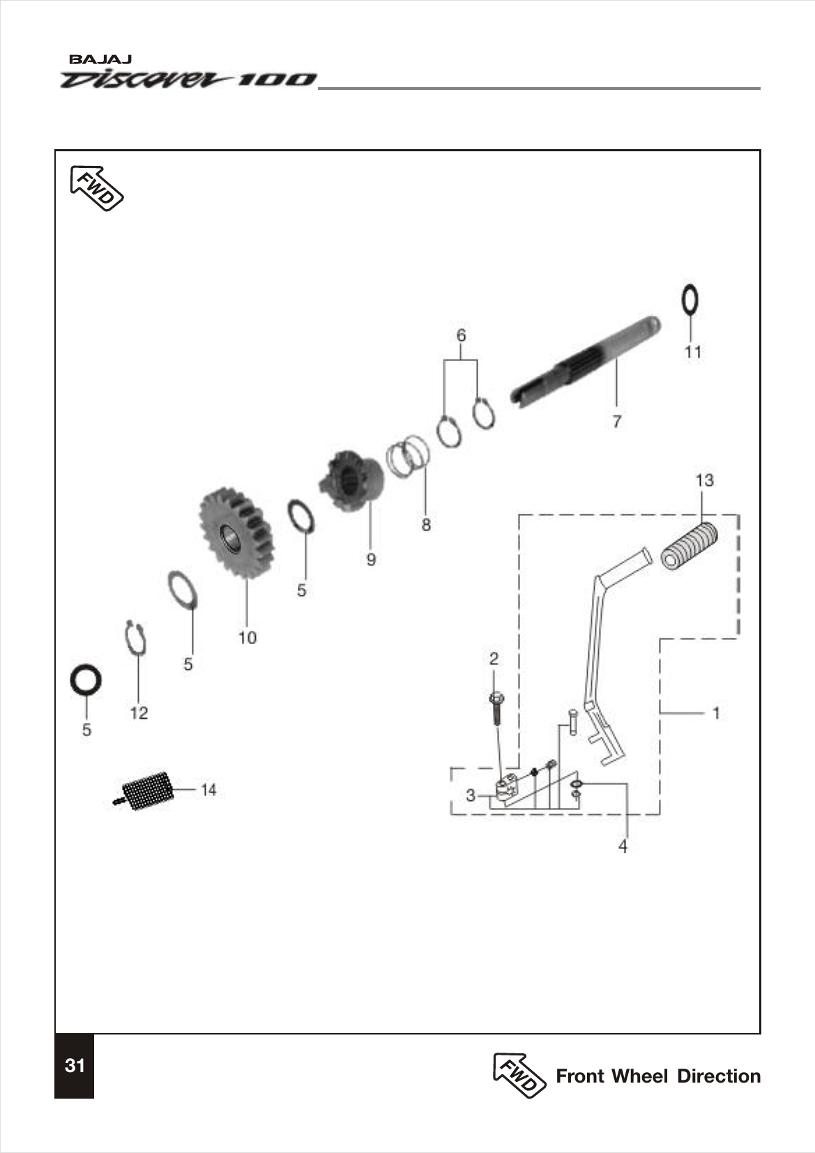 Plate 16 — Kick Starter Mechanism