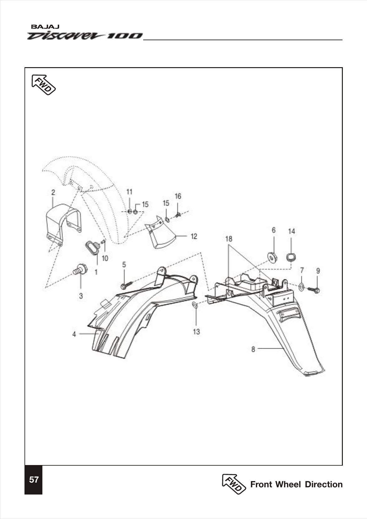 Plate 29 — Mudguard - Front & Rear