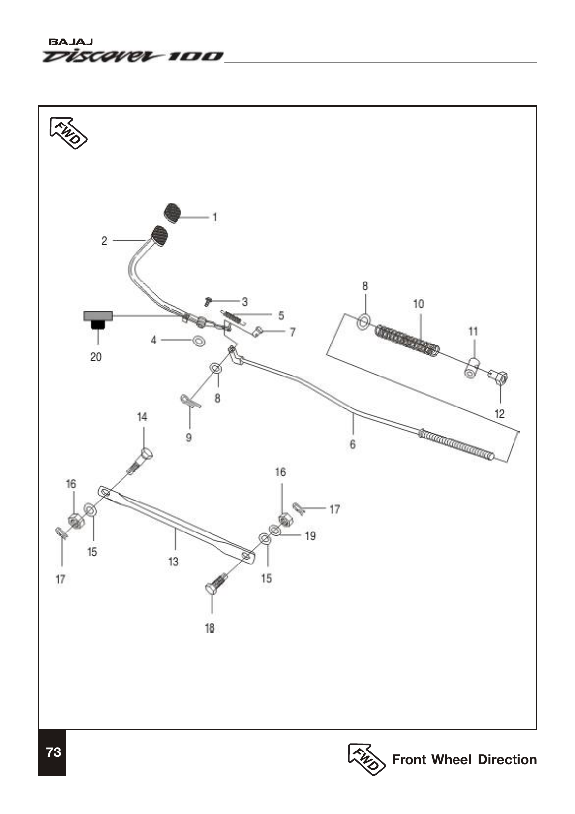 Plate 37 — Rear Brake Pedal