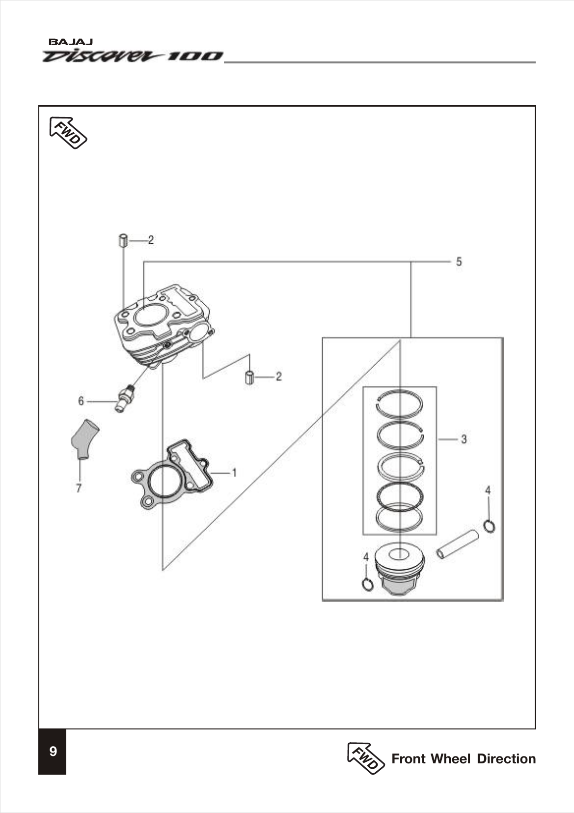 Plate 5 — Cylinder and Piston