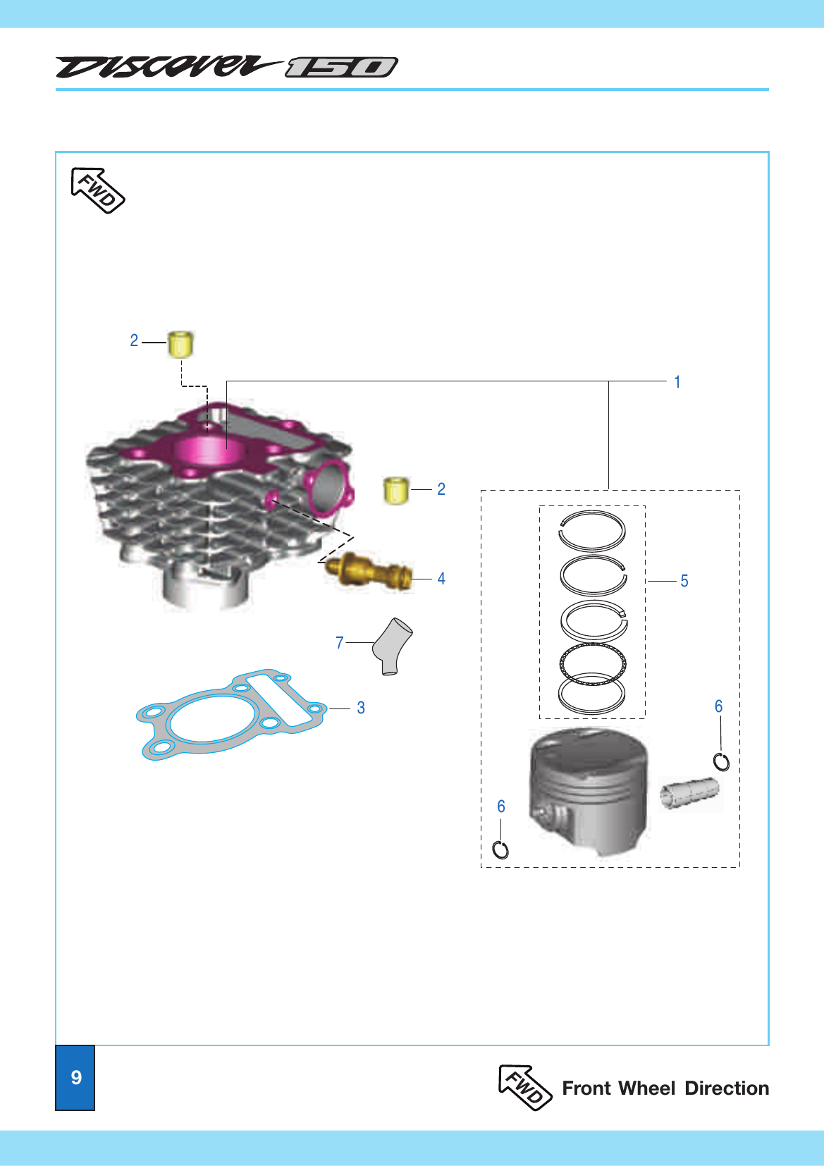 Plate 5 — Cylinder and Piston