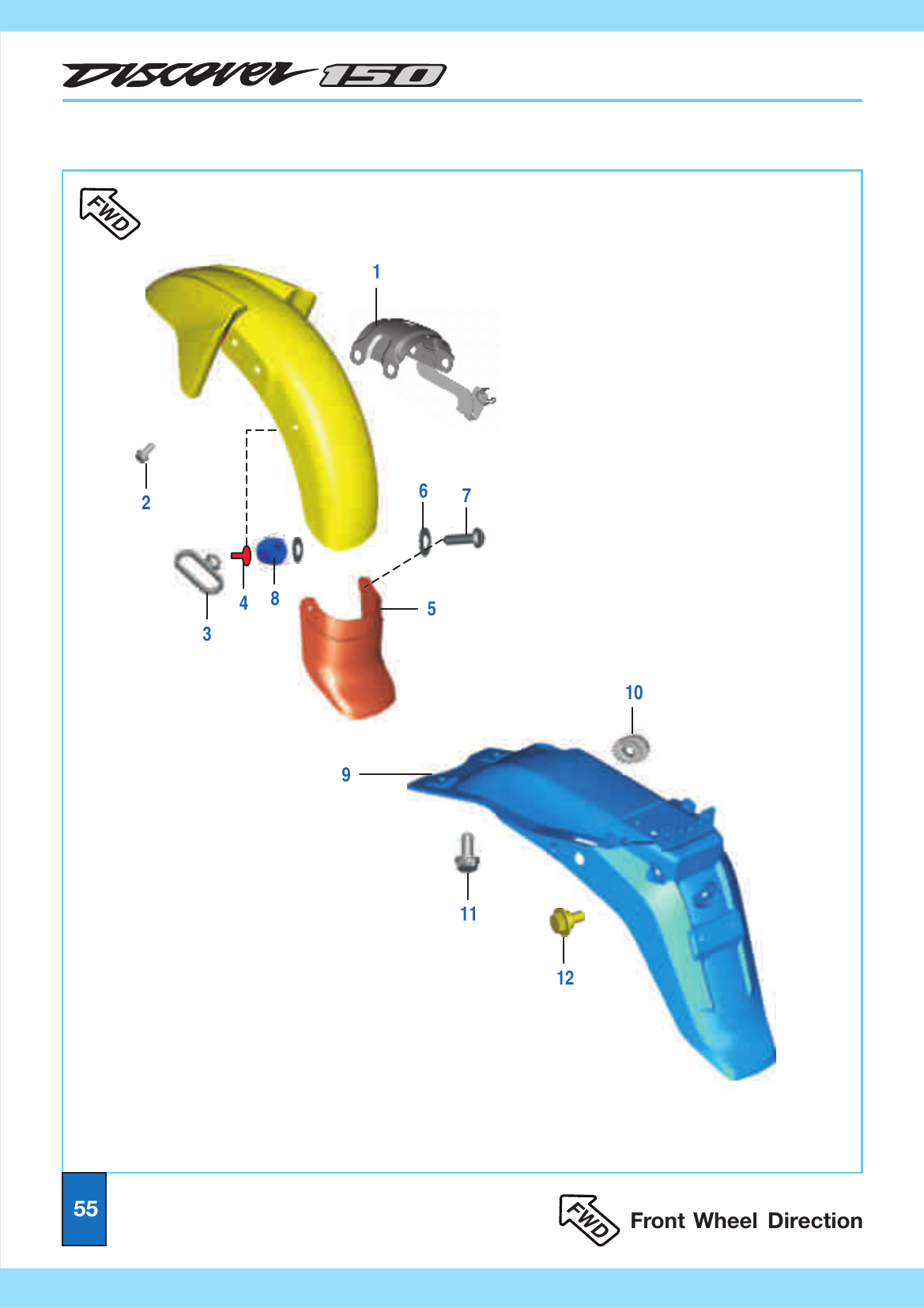 Plate 28 — Mudguard - Front & Rear