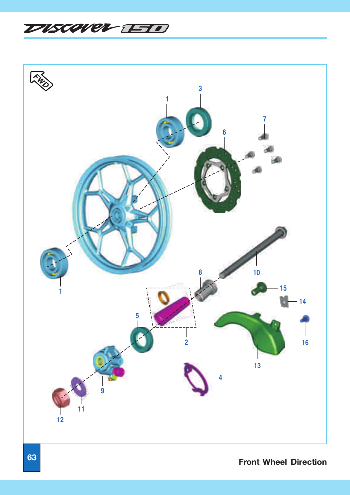 Plate 32 — Front Hub (Disc brake)