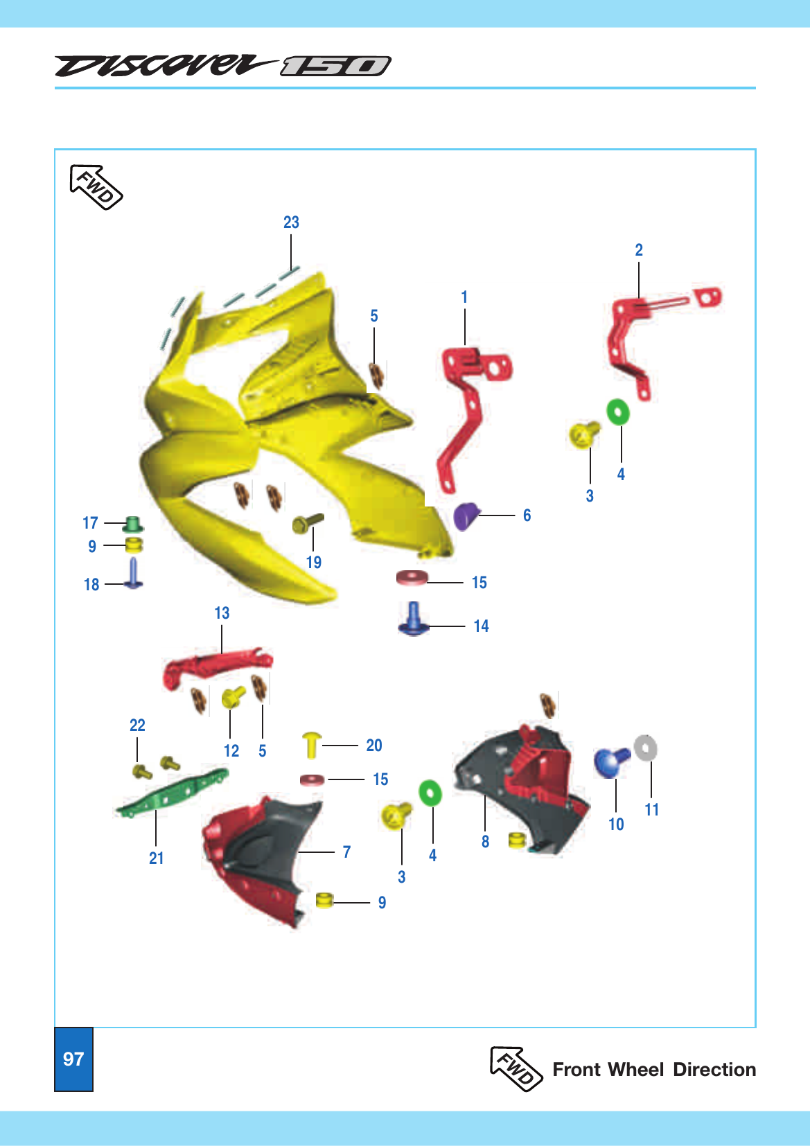 Plate 45A — Fairing & Mounting - 150 F