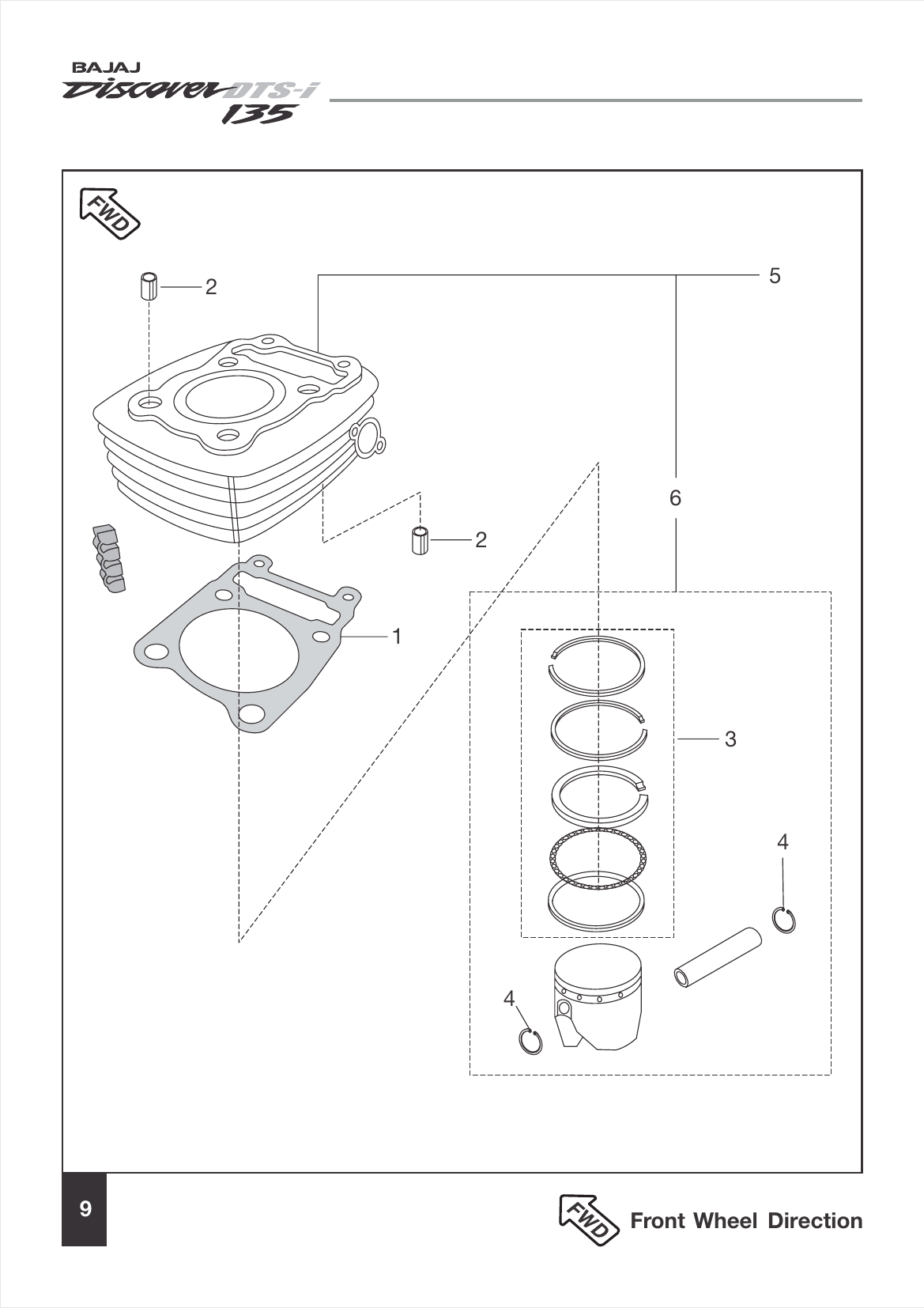 Plate 5 — Cylinder and Piston