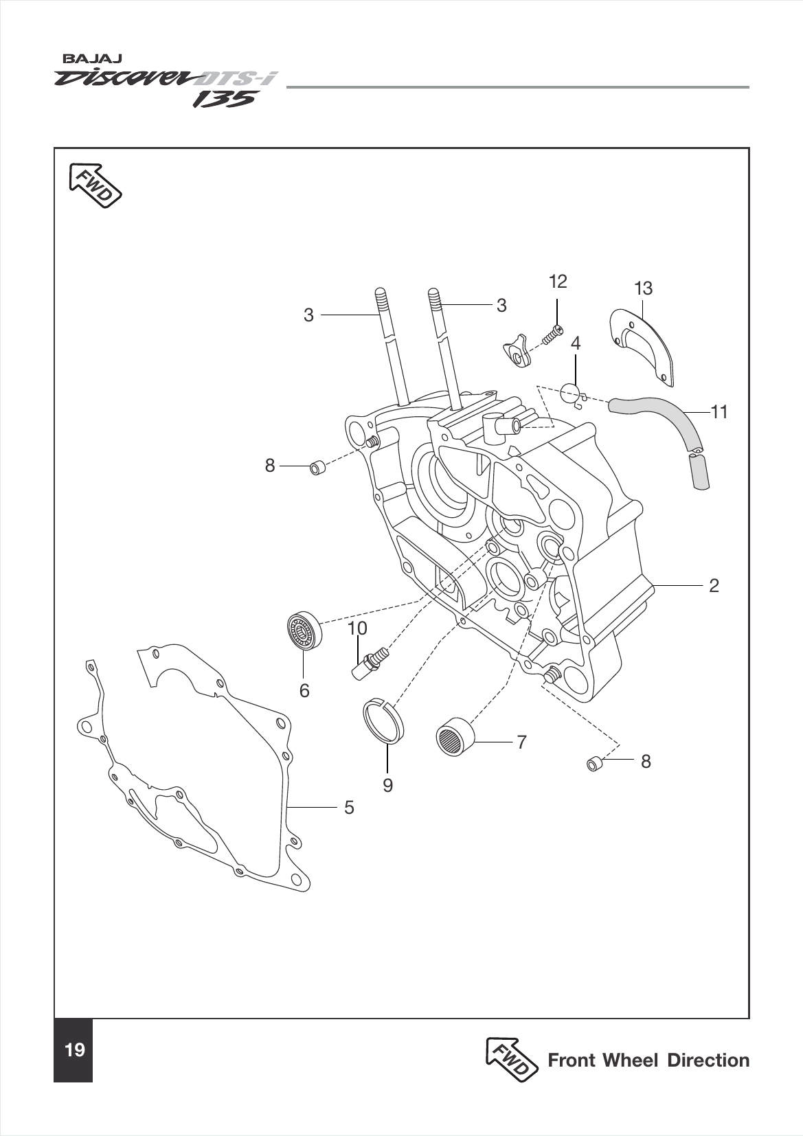 Plate 10 — Engine Assembly / Crankcase RH