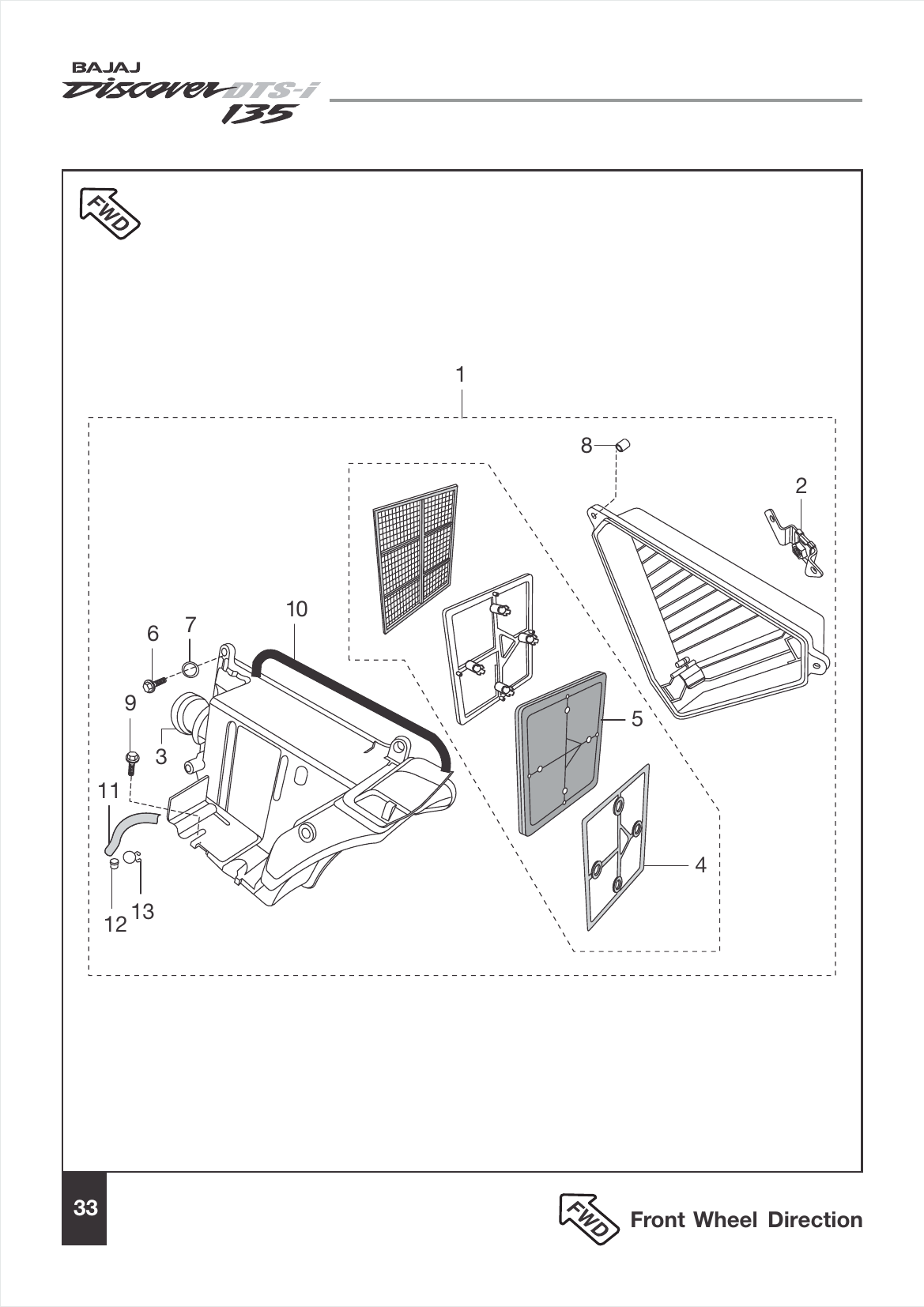 Plate 17 — Air Cleaner Complete