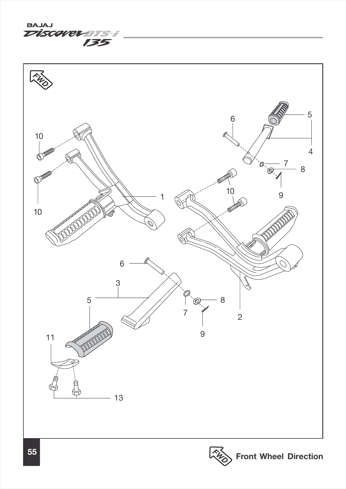 Plate 27 — Pillion Foot Rest / Holder