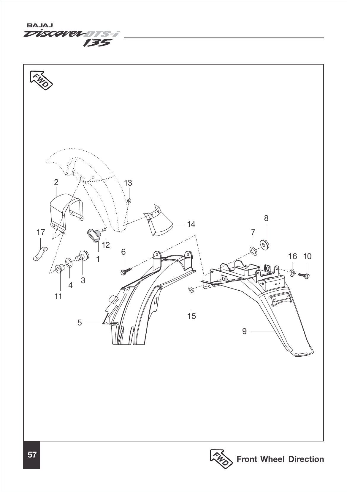 Plate 28 — Mudguard - Front & Rear