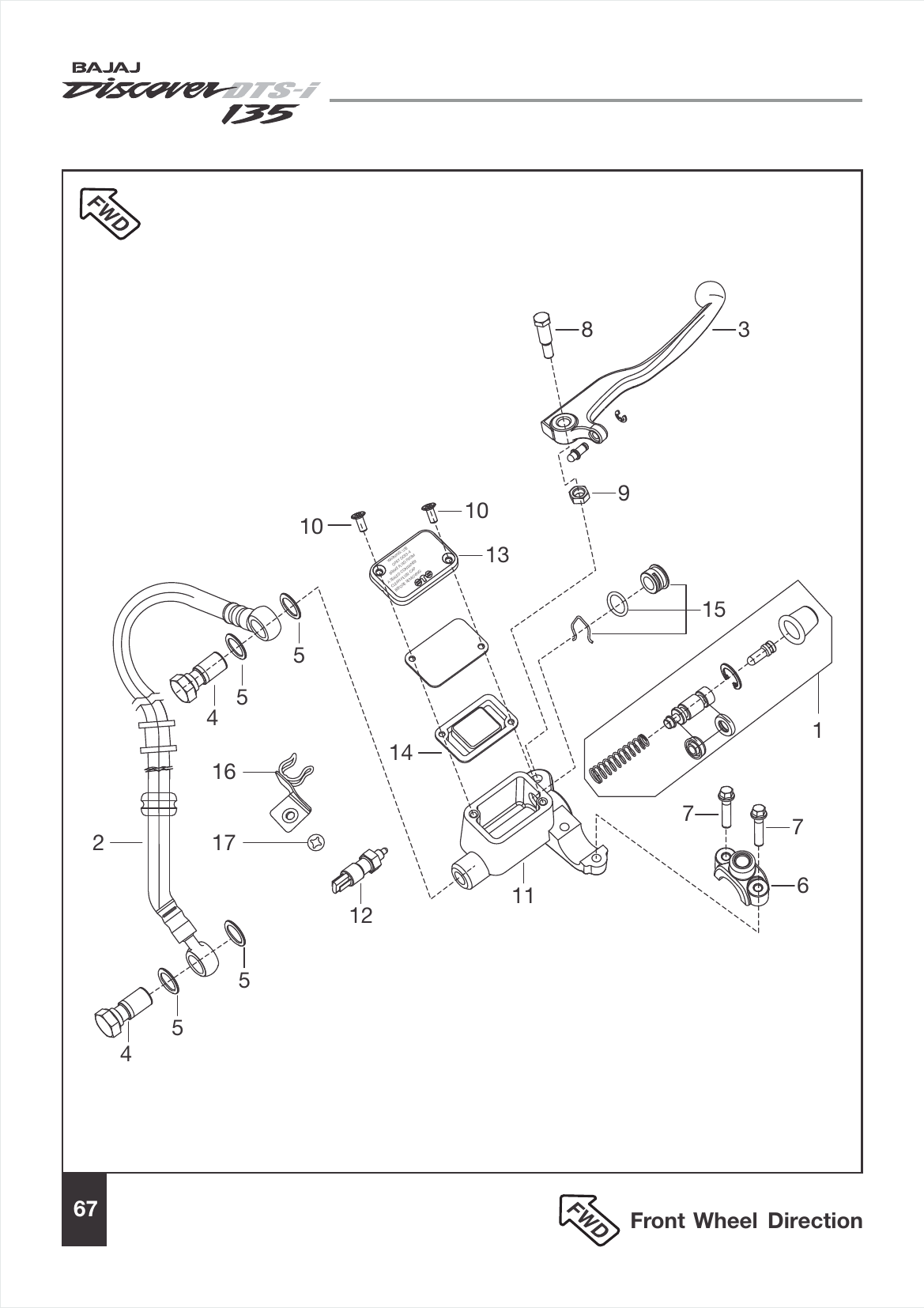 Plate 32 — Front Master Cylinder
