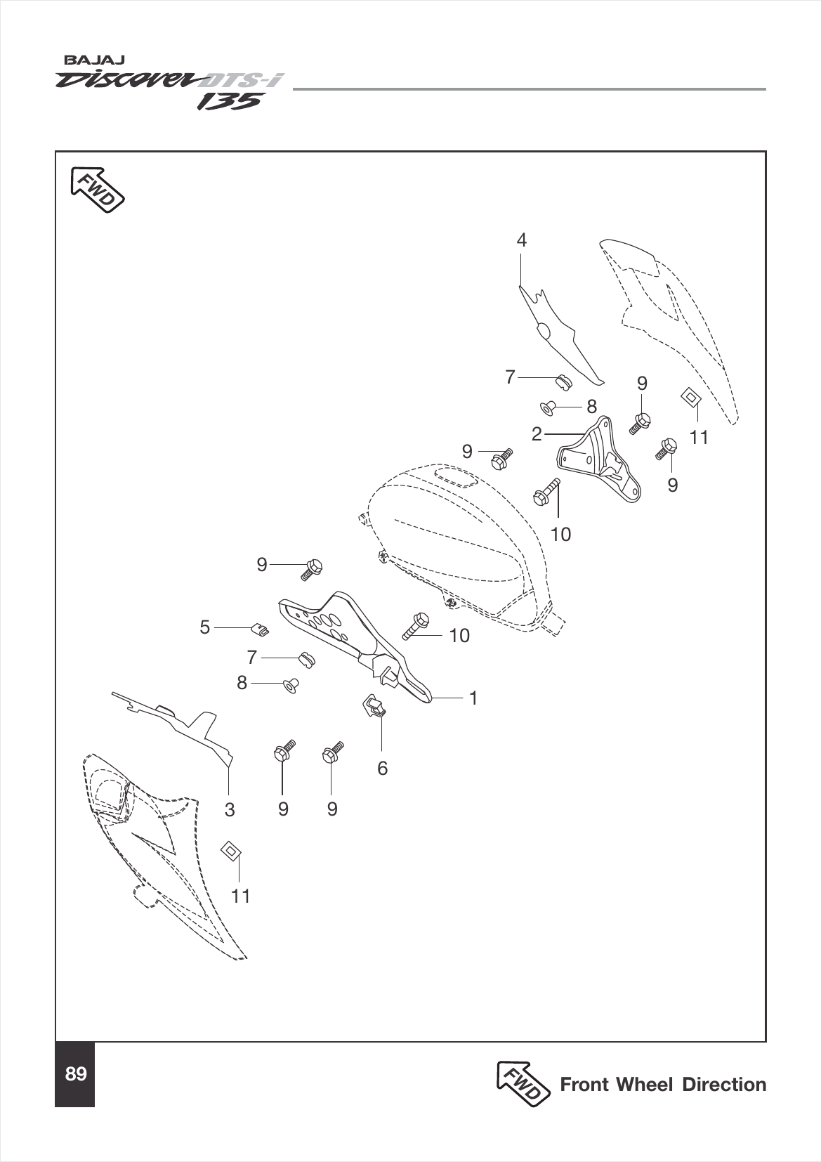 Plate 38A — Petrol Tank Spoiler Brackets