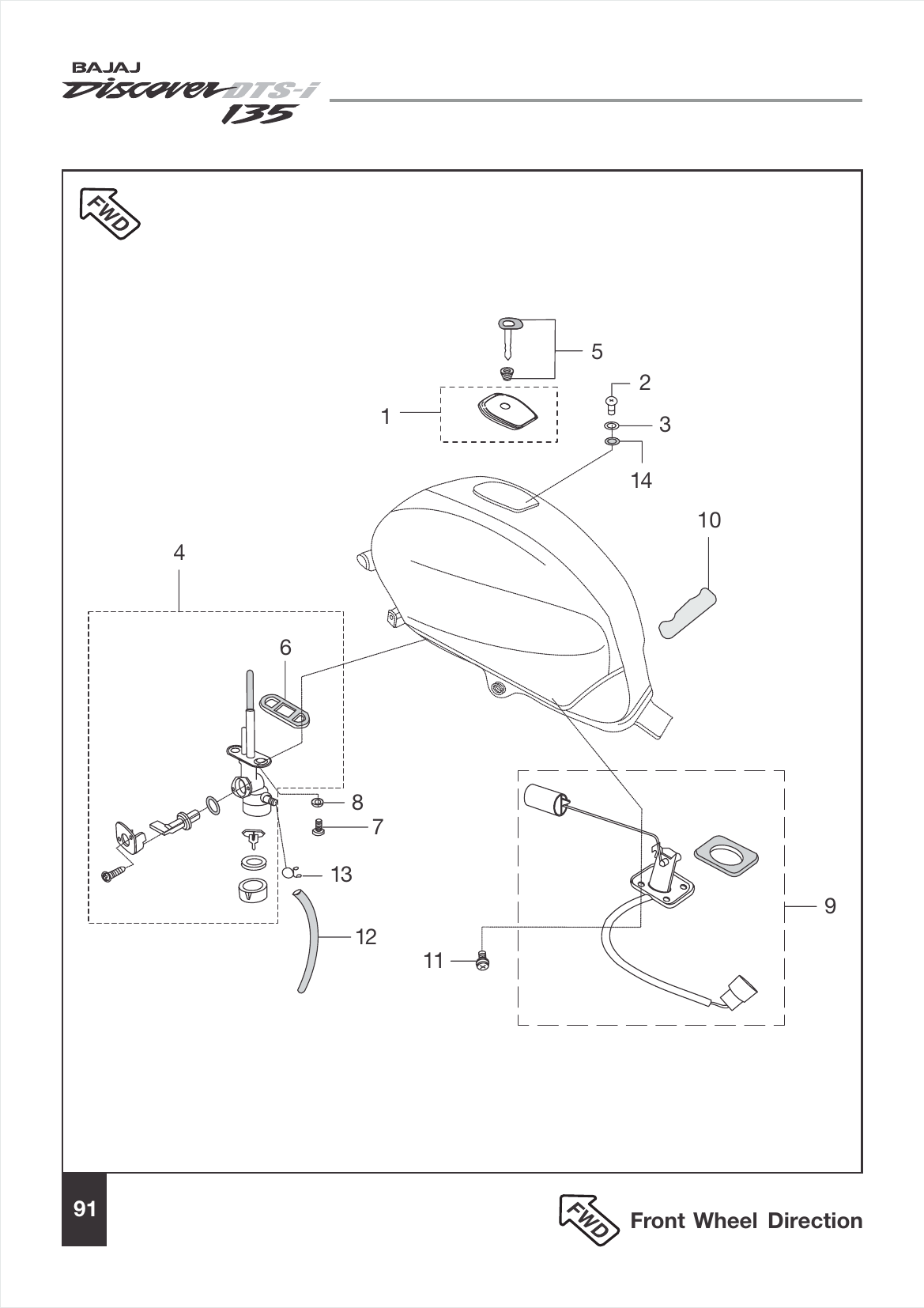Plate 39 — Petrol Tank, Cap Tank and Gauge Fuel