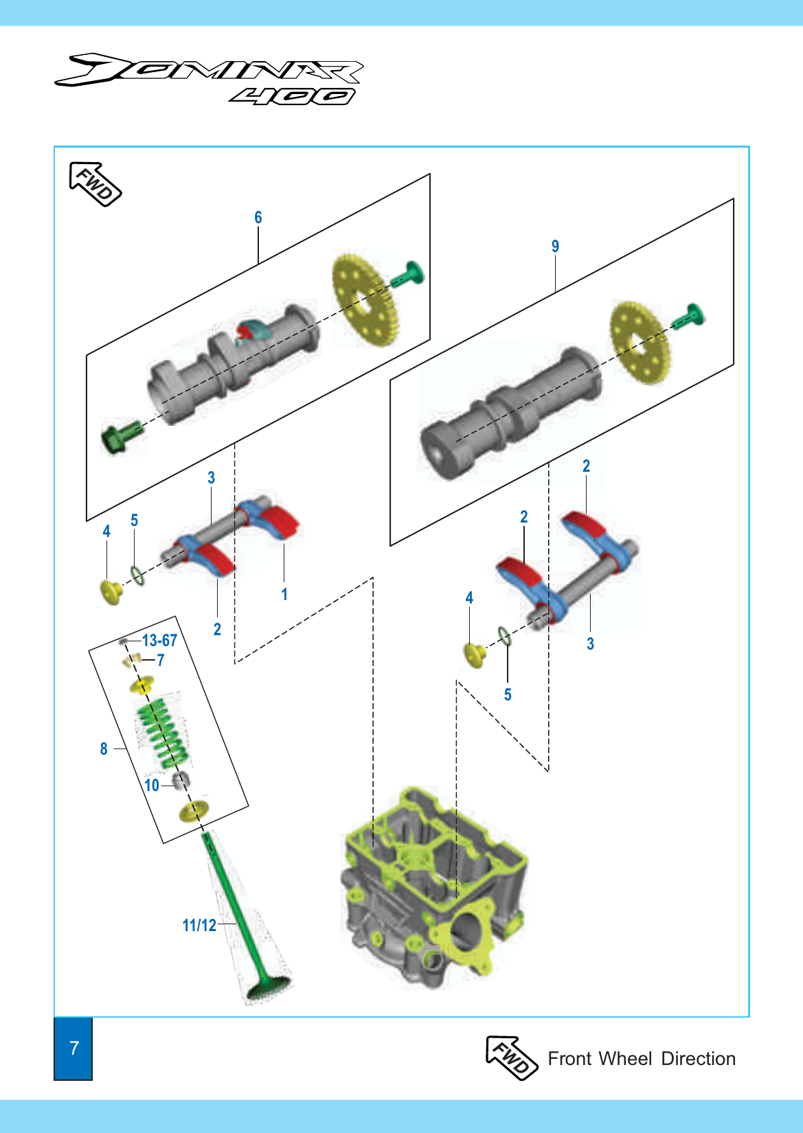 Plate 3 — Rocker arm & Camshaft