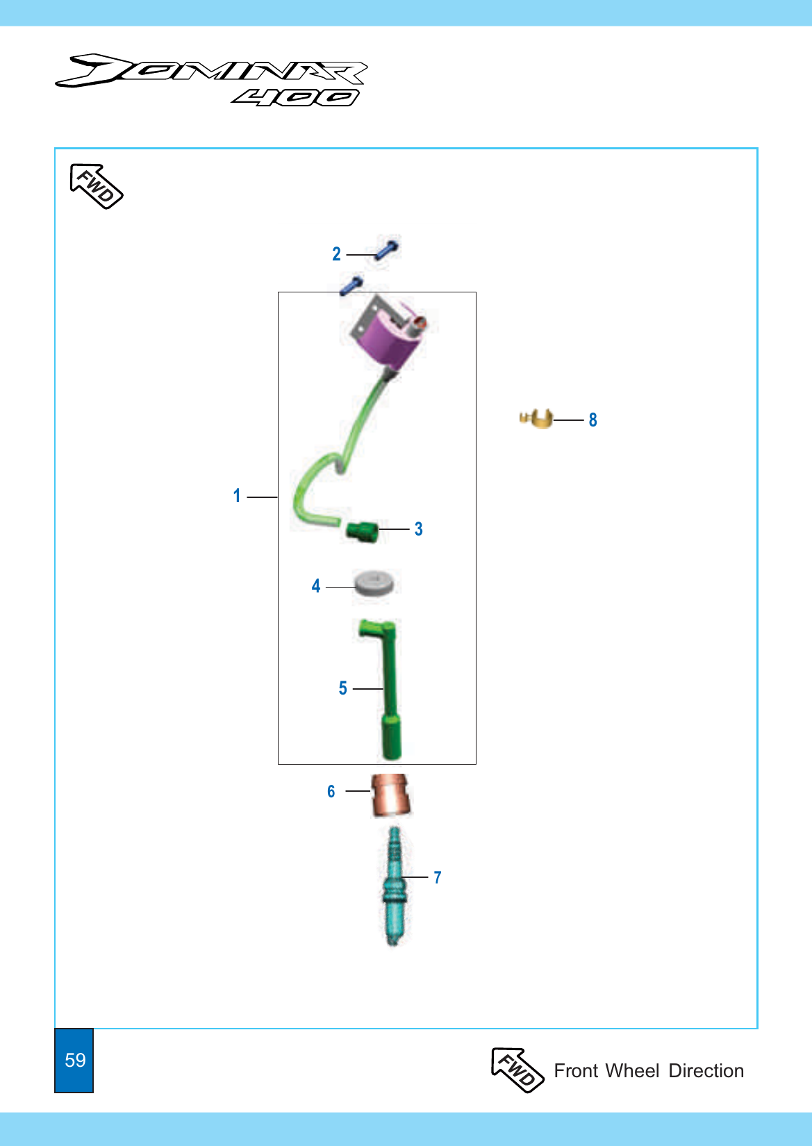 Plate 24 — H.T. Coils - Applicable for single spark version 00JF37ZZ