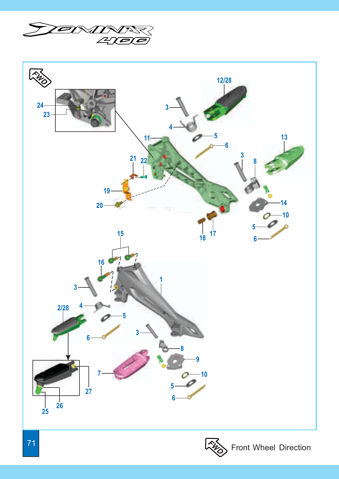 Plate 29 — Pillion Foot Rest