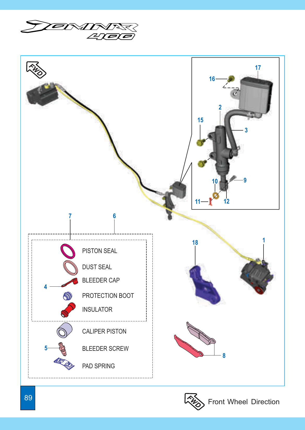 Plate 37 — Rear Disc Brake Assembly