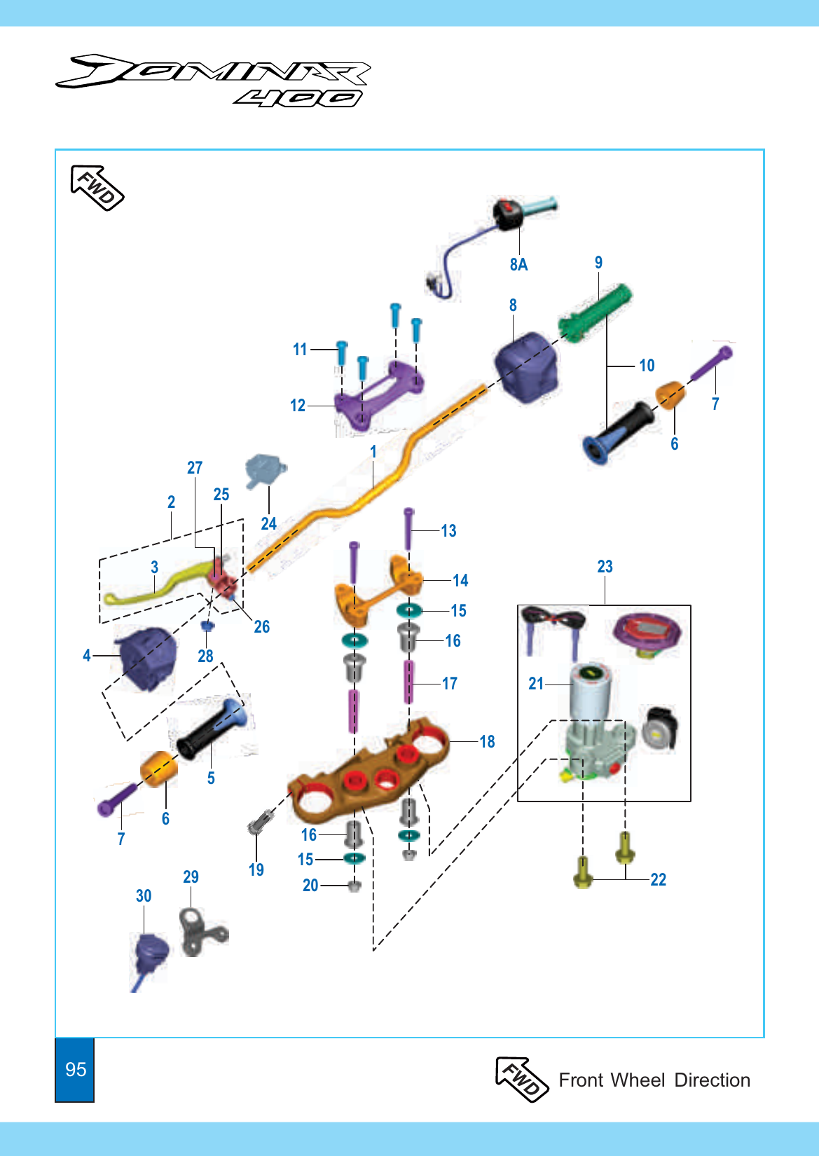 Plate 40 — Handle Bar Assembly