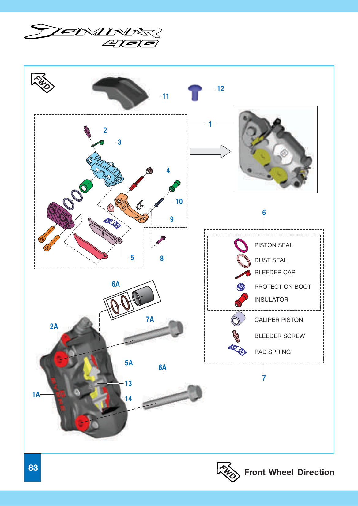 Plate 37 — Caliper Assembly - Front Disc Brake