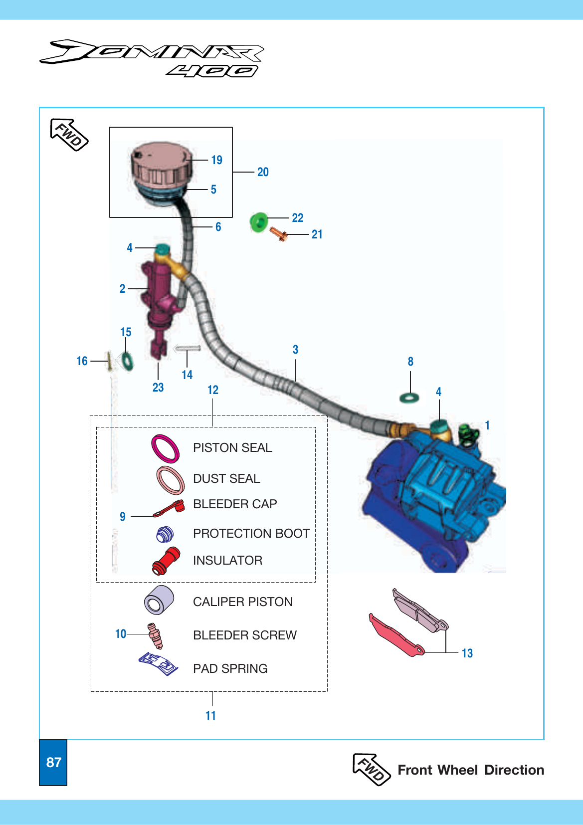Plate 39 — Rear Disc Brake Assembly
