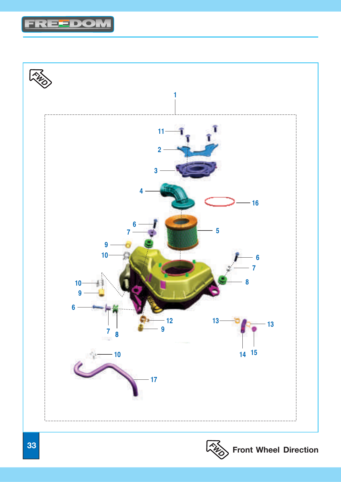 Plate 17 — Air Cleaner Assembly