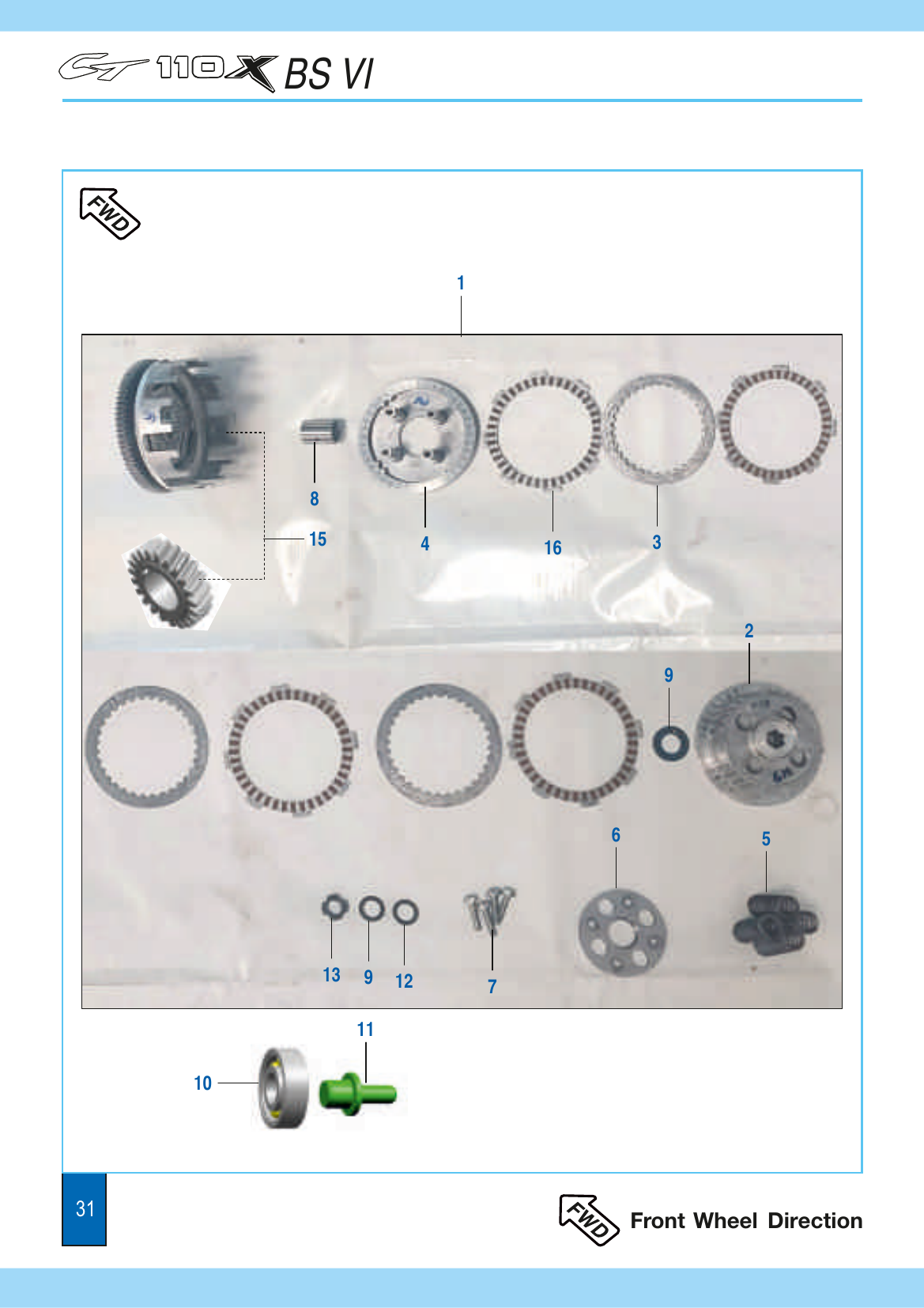 Plate 16 — Clutch Assembly - Endurance Make