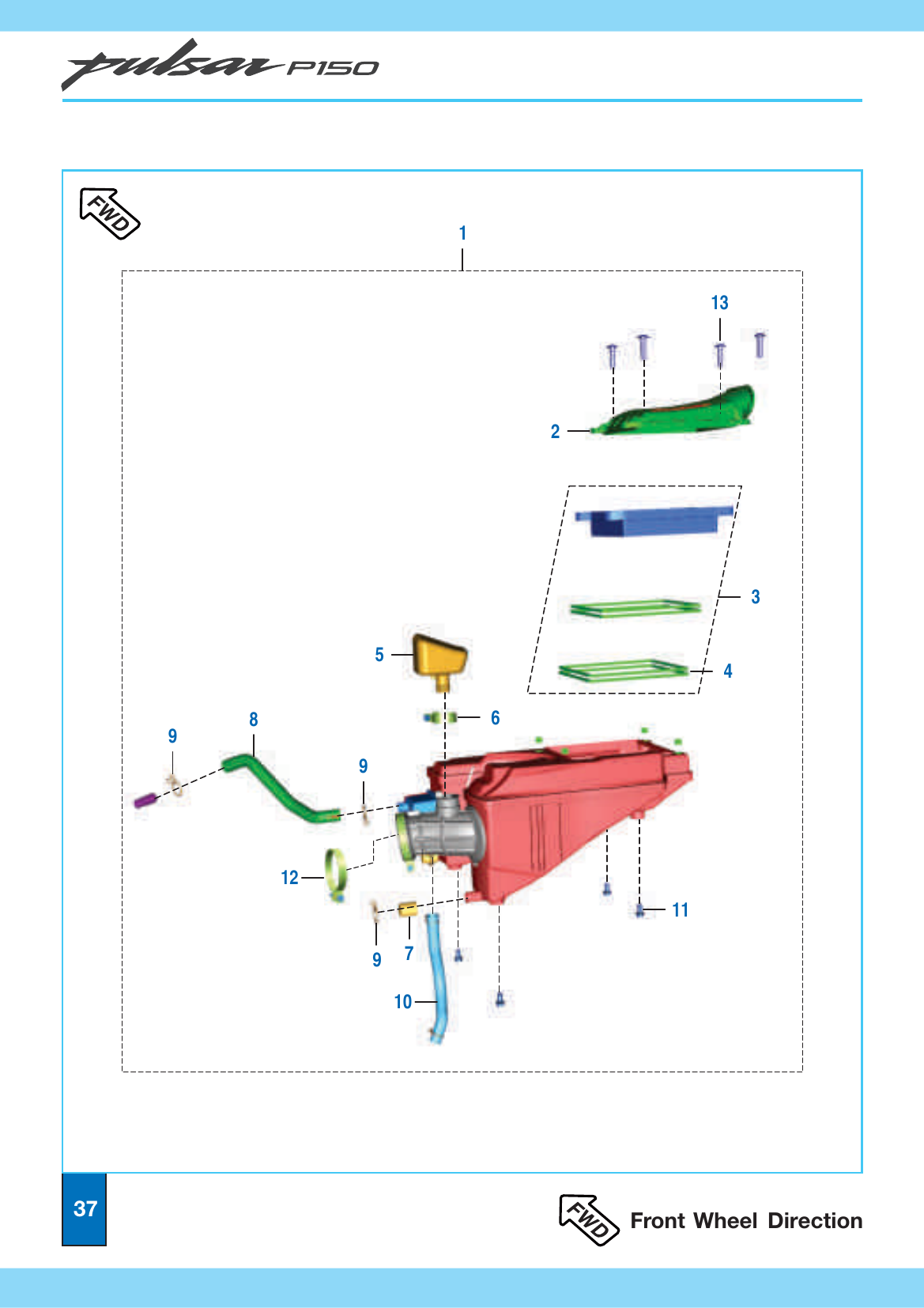 Plate 19 — Air Cleaner Complete