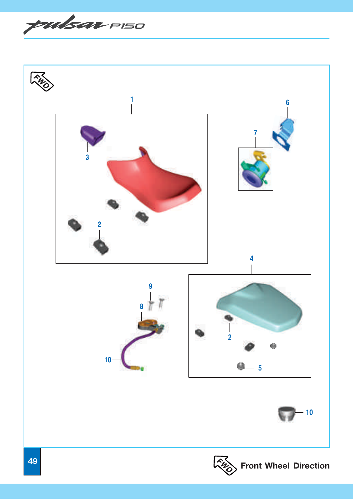 Plate 25 — Splite Seat Assembly / Seat Lock