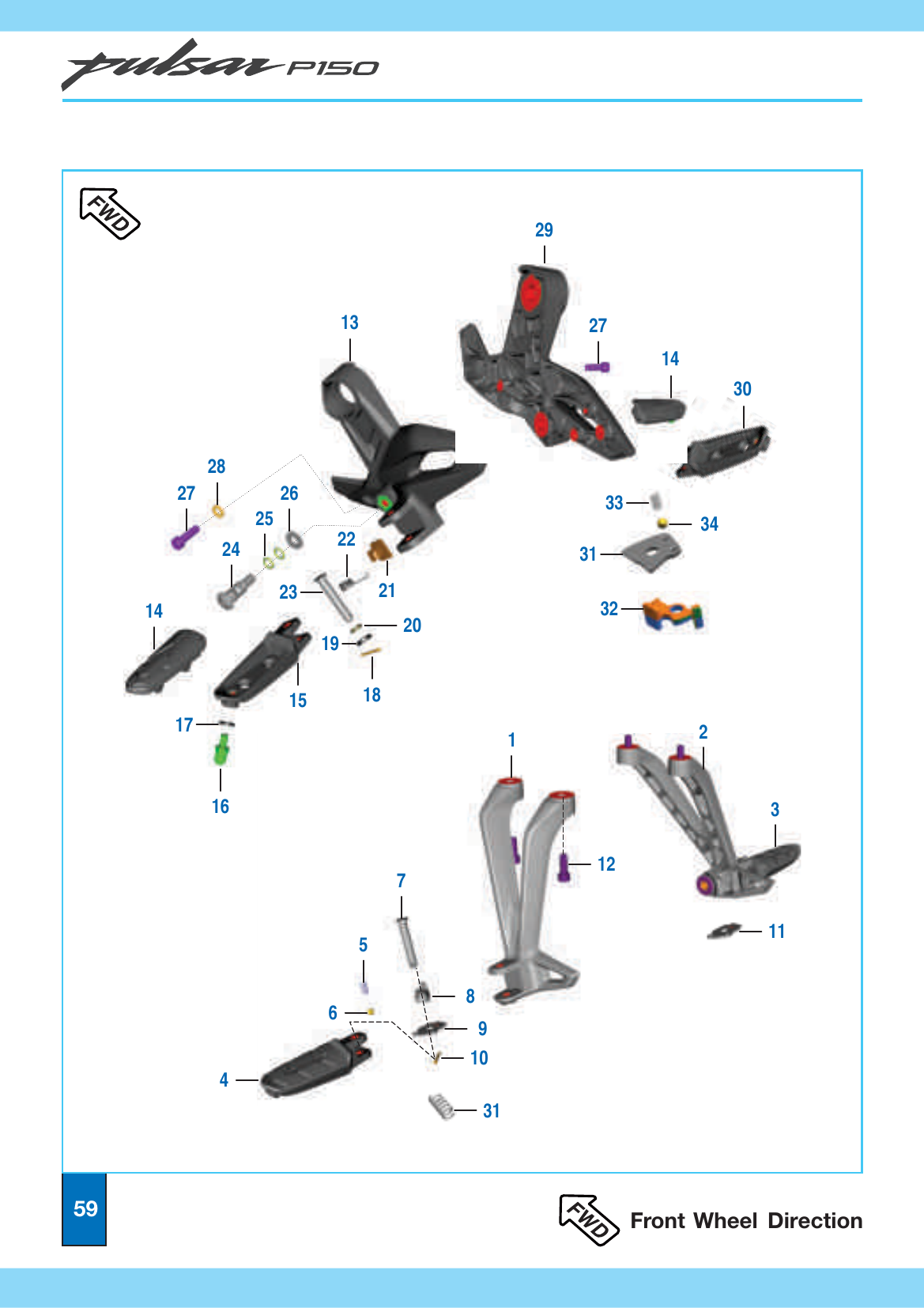 Plate 28 — Foot Rest & Step Holder - Twin Disc