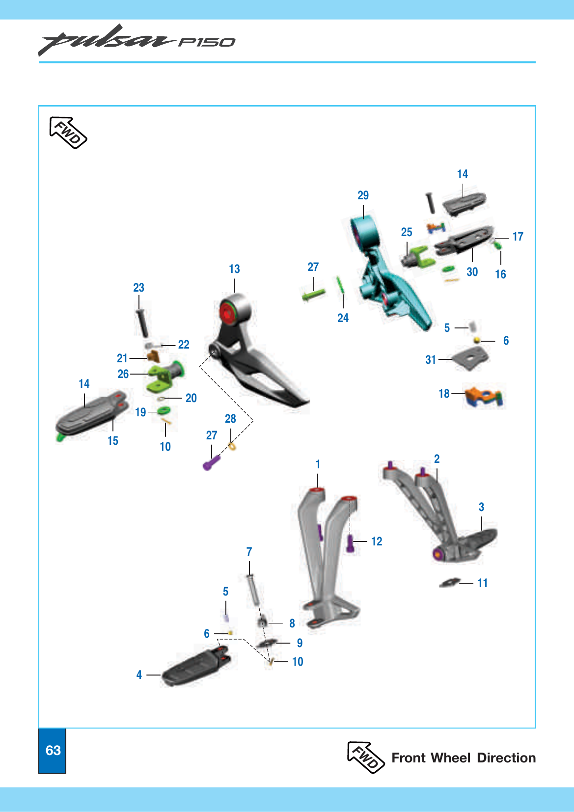 Plate 29 — Foot Rest & Step Holder - Single Disc