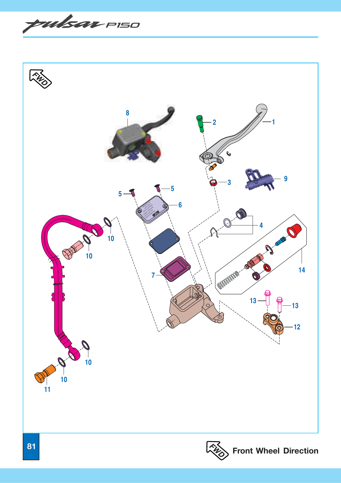 Plate 36 — Front Master Cylinder - Disc Brake