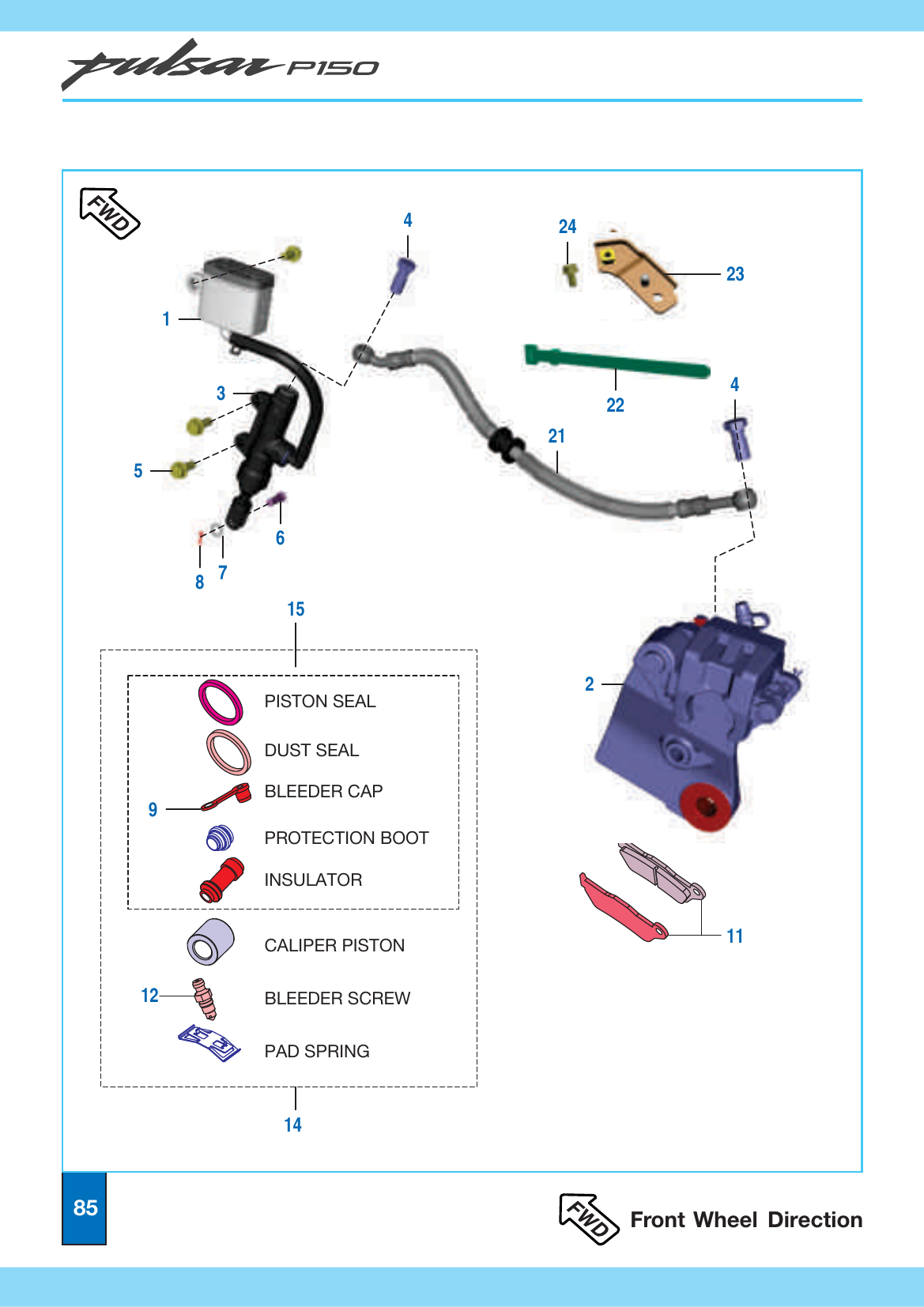 Plate 38 — Rear Disc Brake Assembly