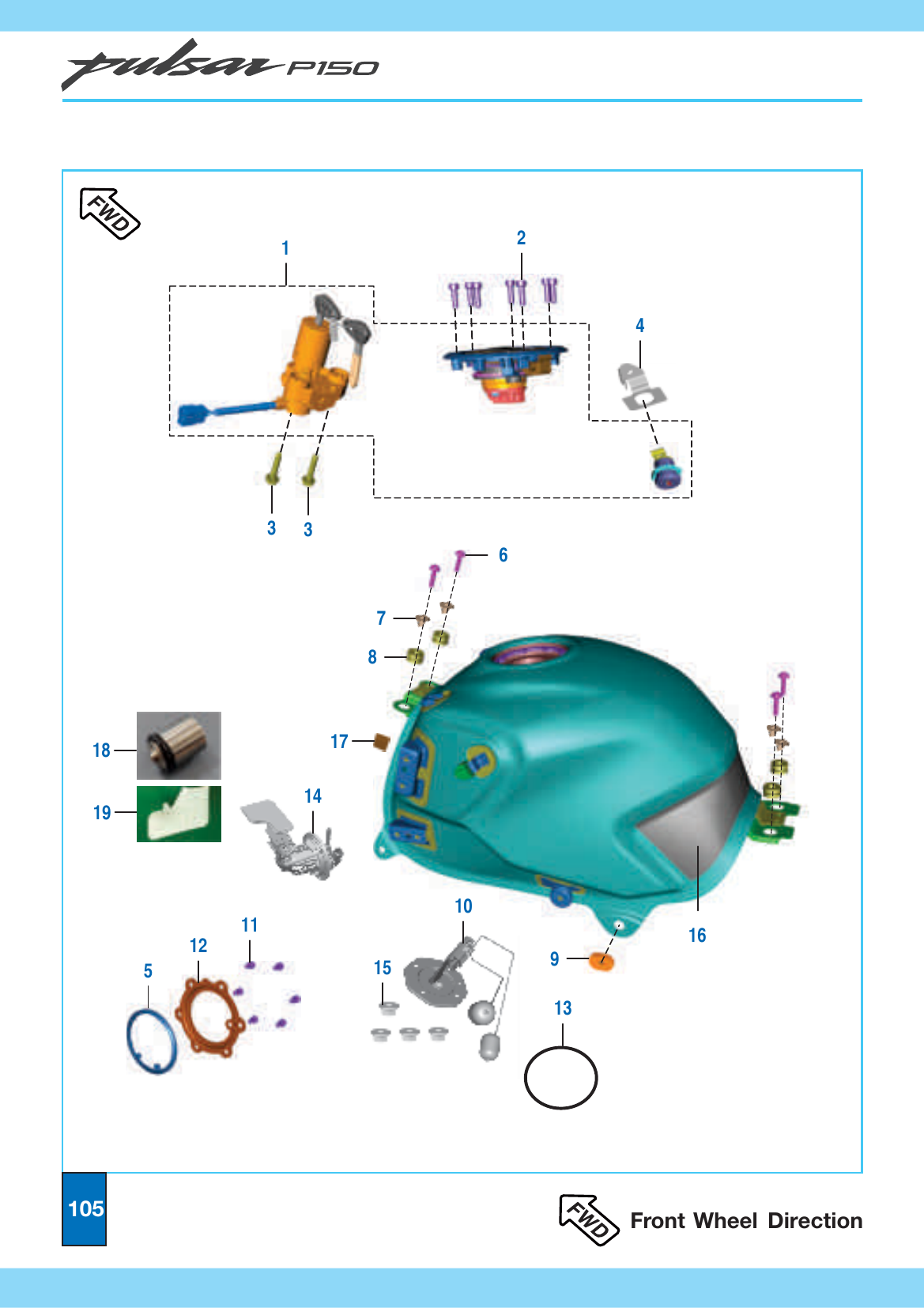 Plate 45 — Petrol Tank and Lock Set