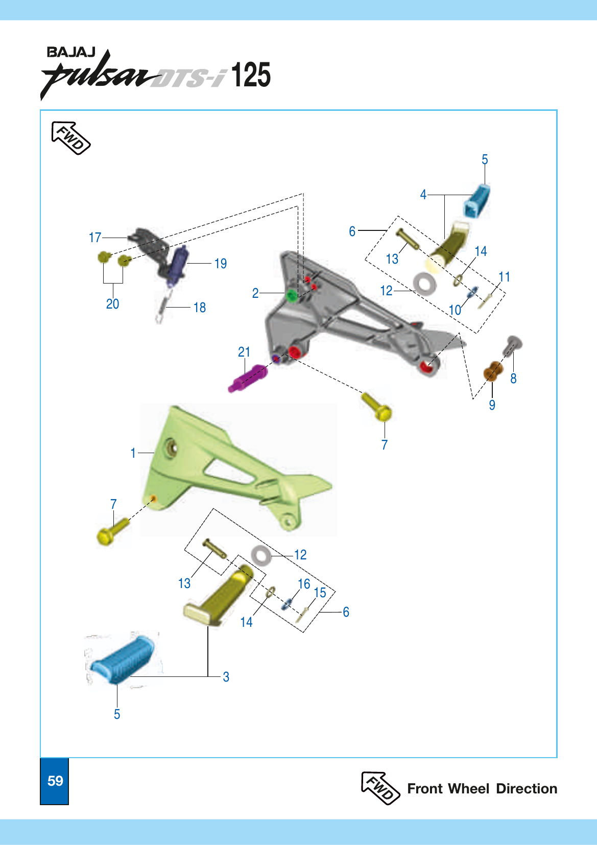 Plate 28 — Pillion Foot Rest / Holder