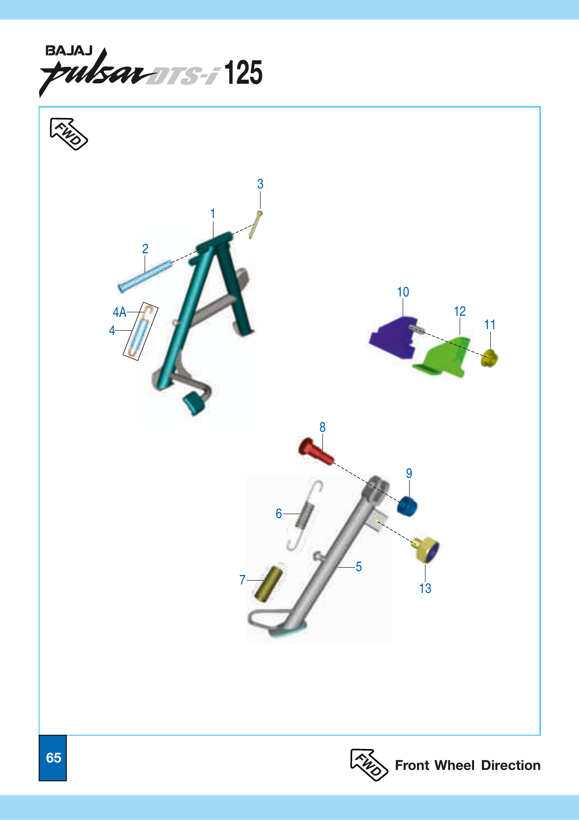 Plate 31 — Center & Side Stand Assembly