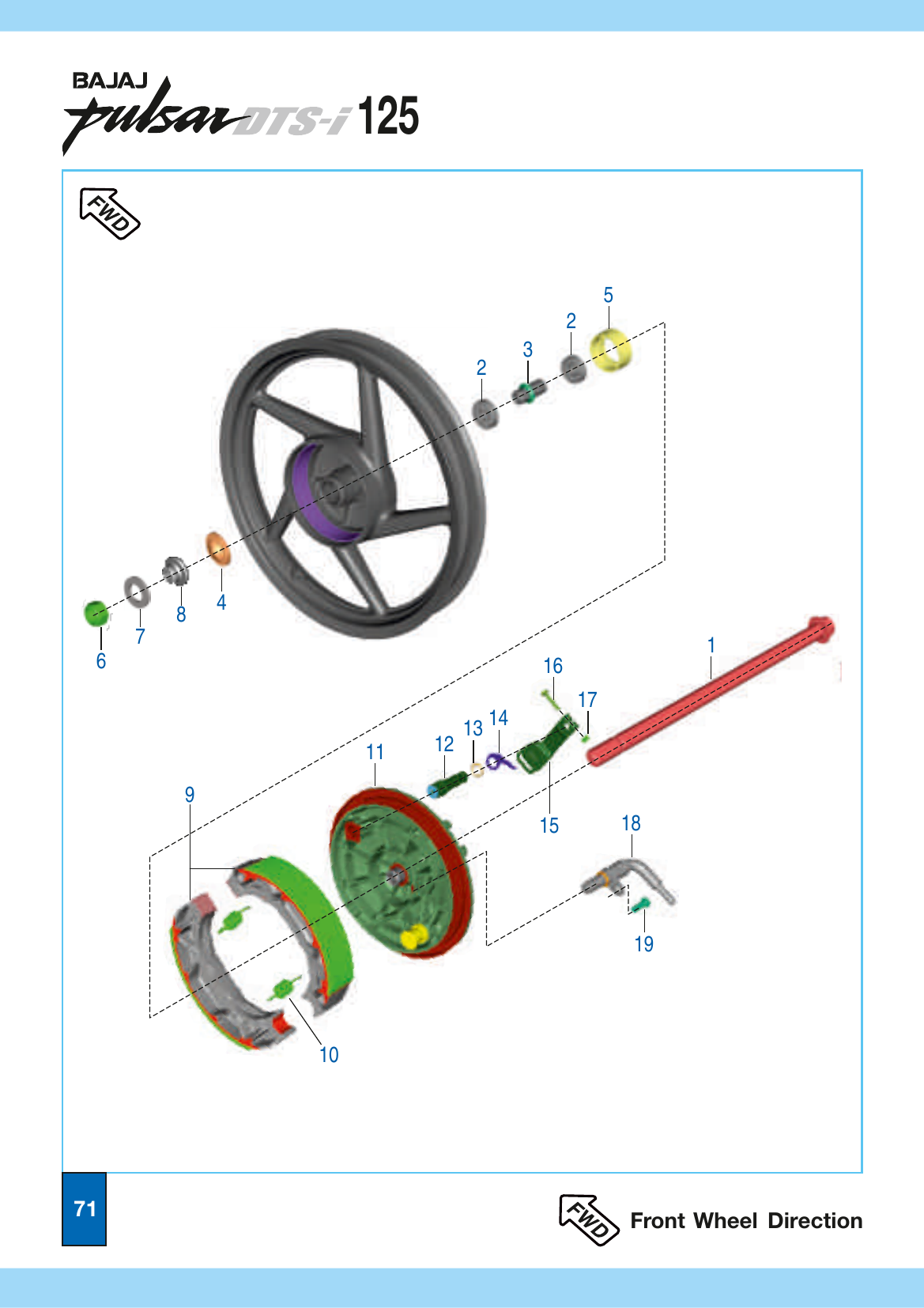 Plate 34 — Front Wheel Assembly (Drum - Drum)