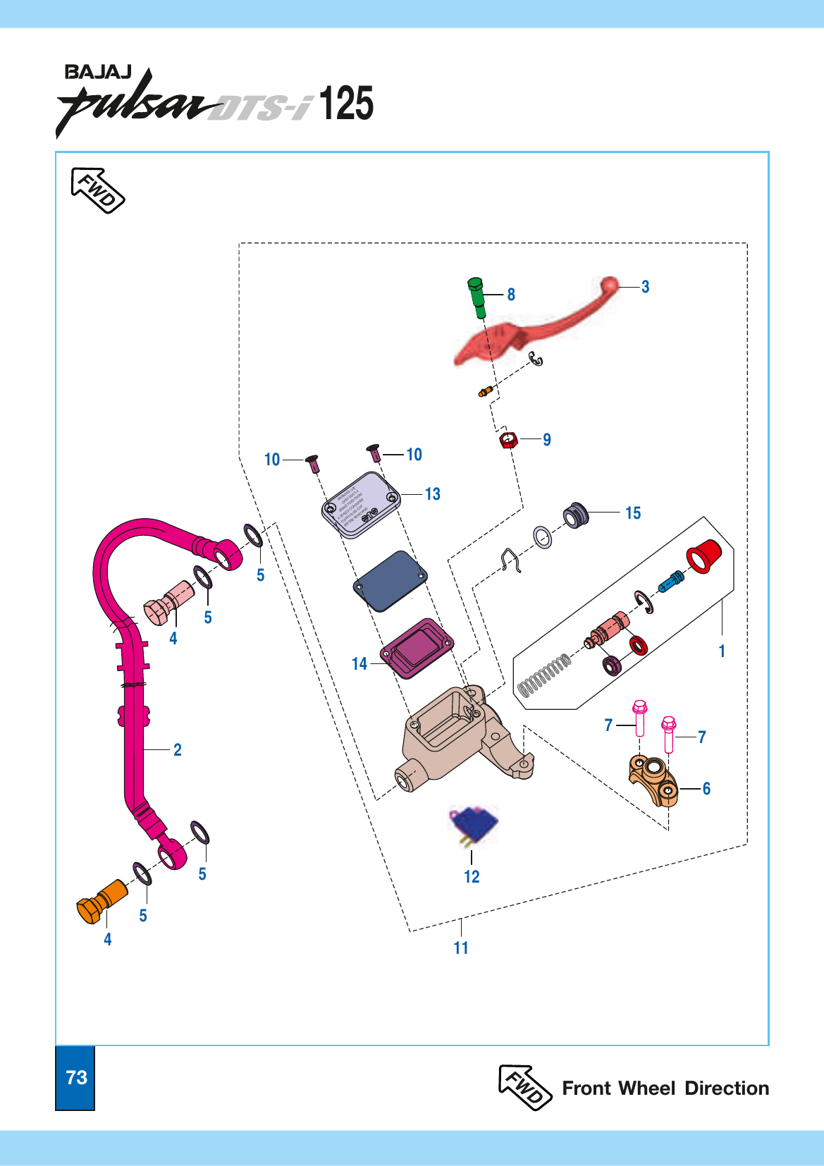 Plate 35 — Front Master Cylinder Assembly
