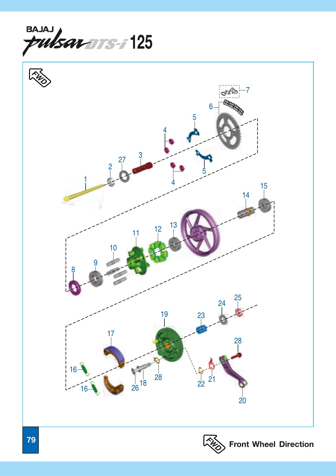 Plate 38 — Rear Wheel Assembly