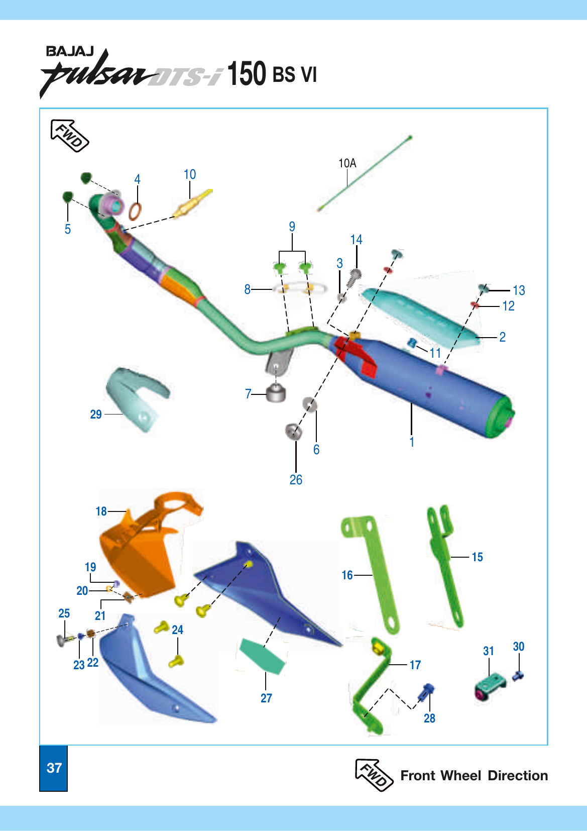 Plate 19 — Silencer Assembly & Belly Pan
