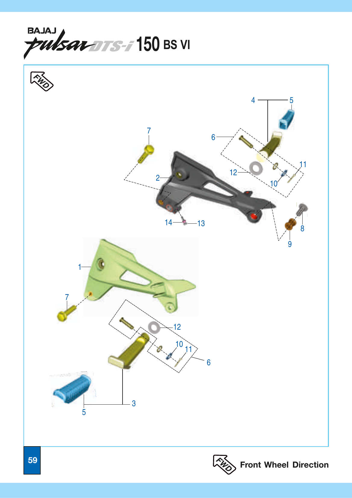 Plate 27 — Pillion Foot Rest / Holder