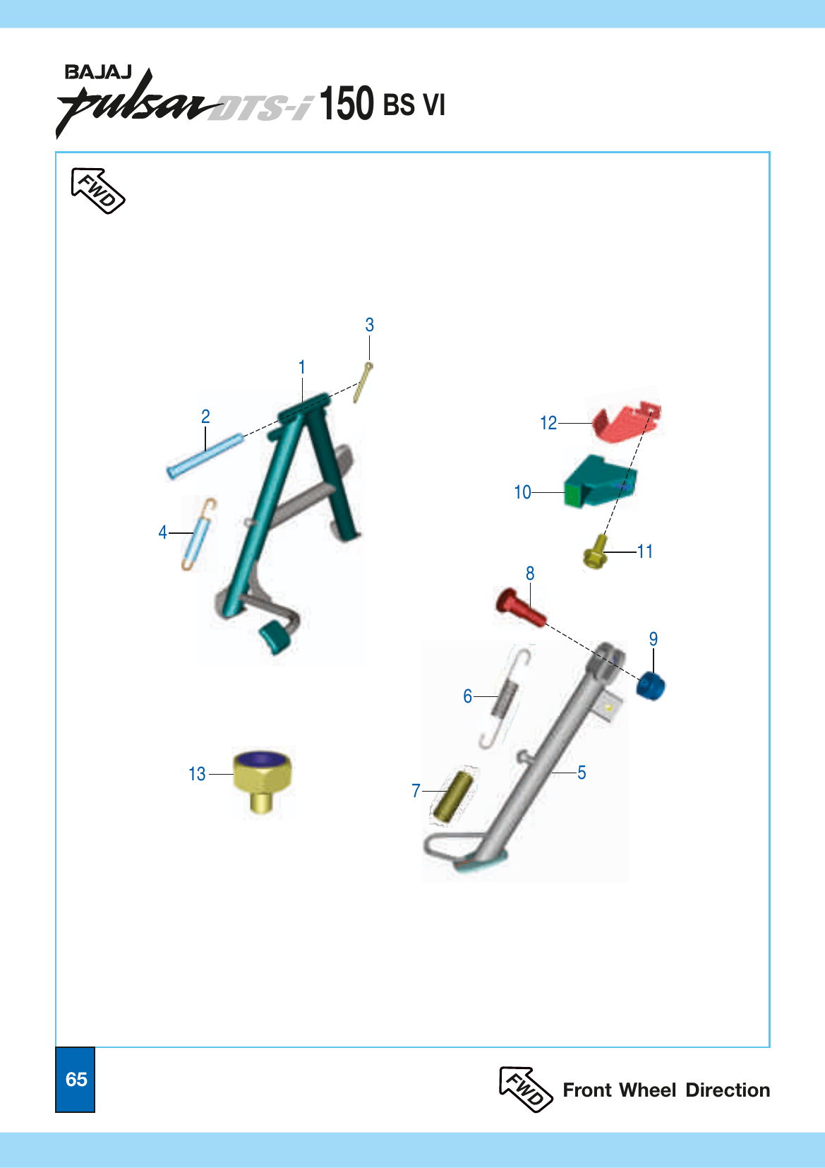 Plate 30 — Center & Side Stand Assembly
