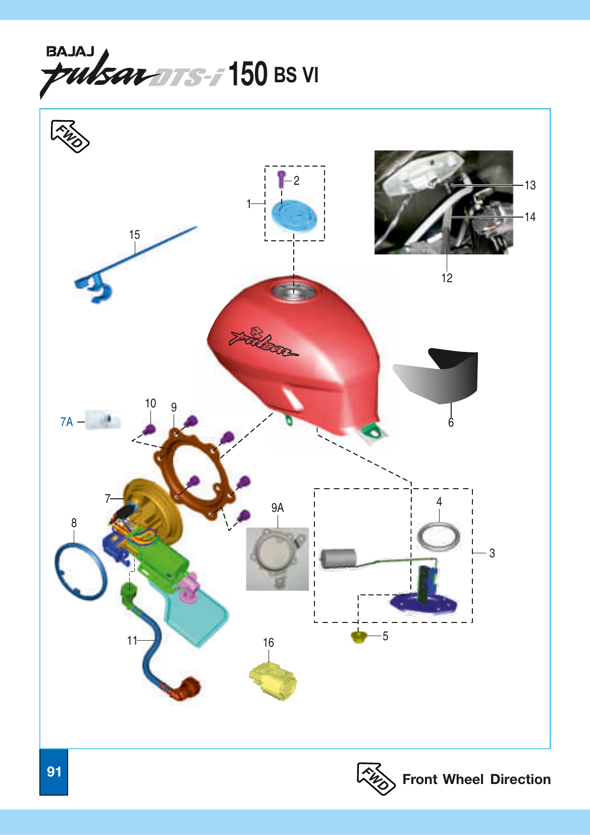 Plate 40 — Fuel Tank, Fuel Gauge & Fuel Pump