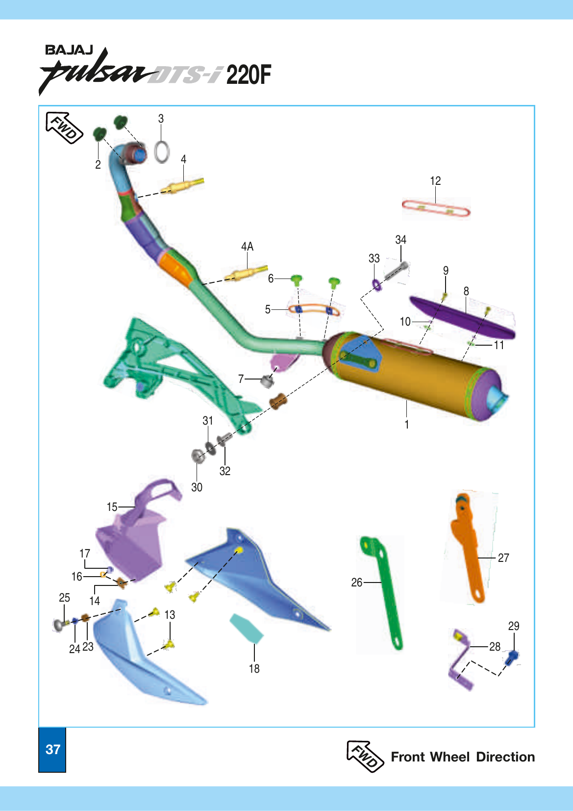 Plate 19 — Silencer Assembly & Belly Pan