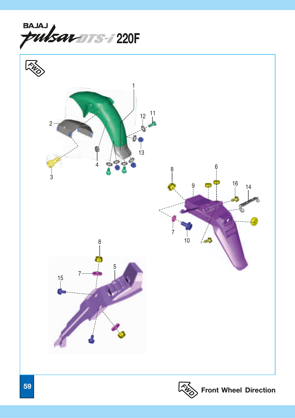 Plate 28 — Mudguard - Front & Rear