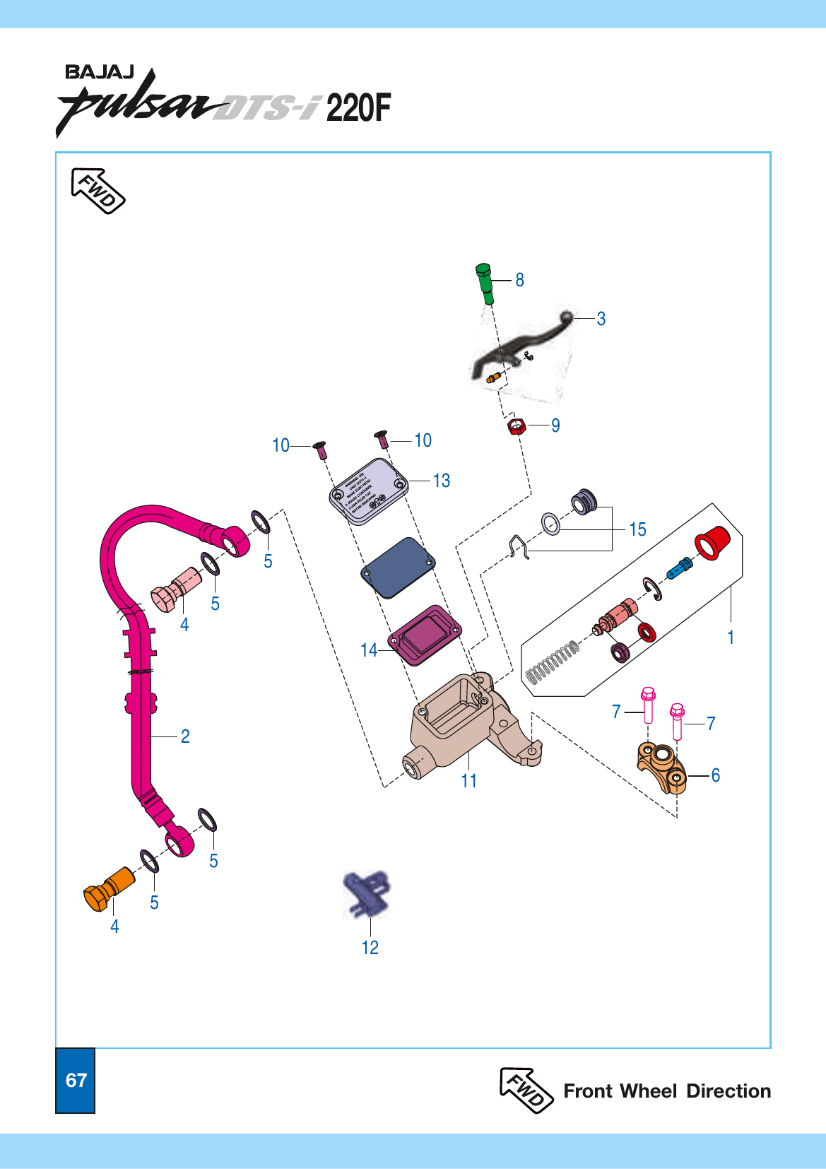 Plate 32 — Front Master Cylinder Assembly