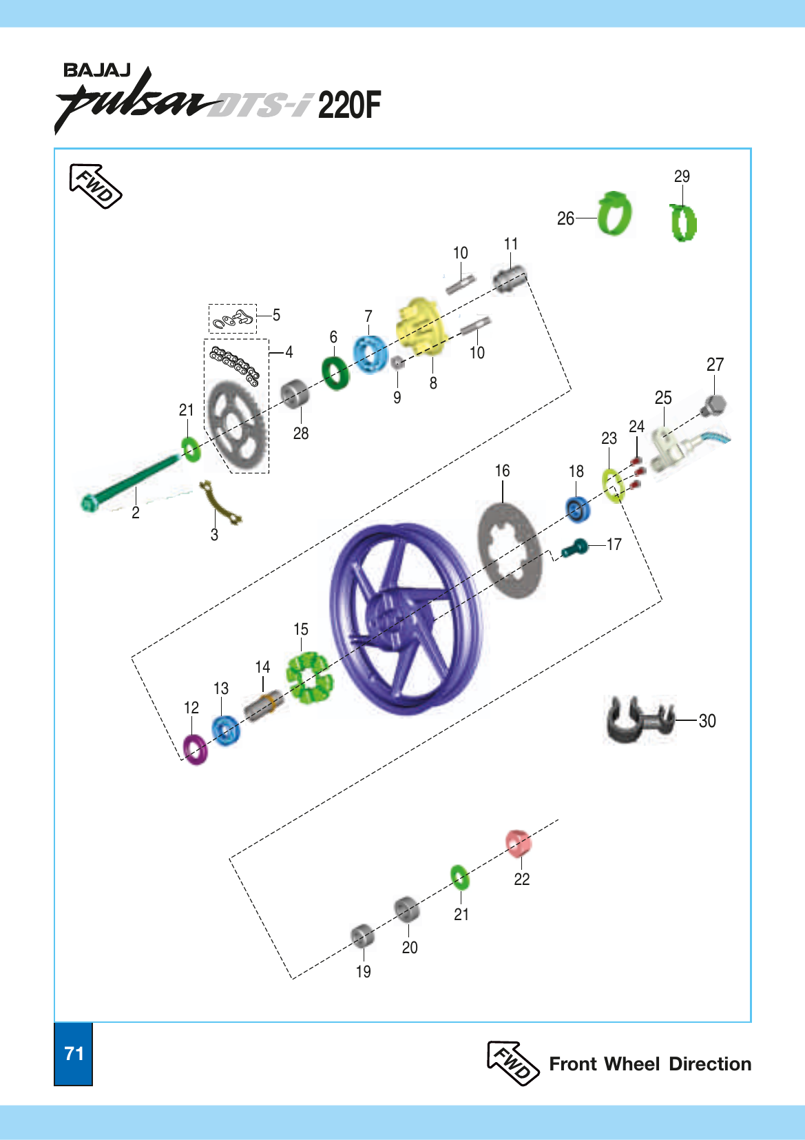 Plate 34 — Rear Wheel Assembly