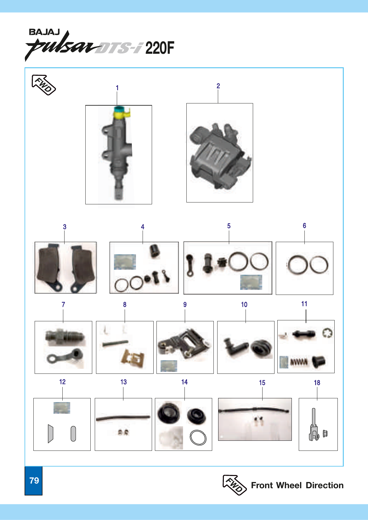 Plate 37 — Rear Master Cylinder & Caliper - Endurance make