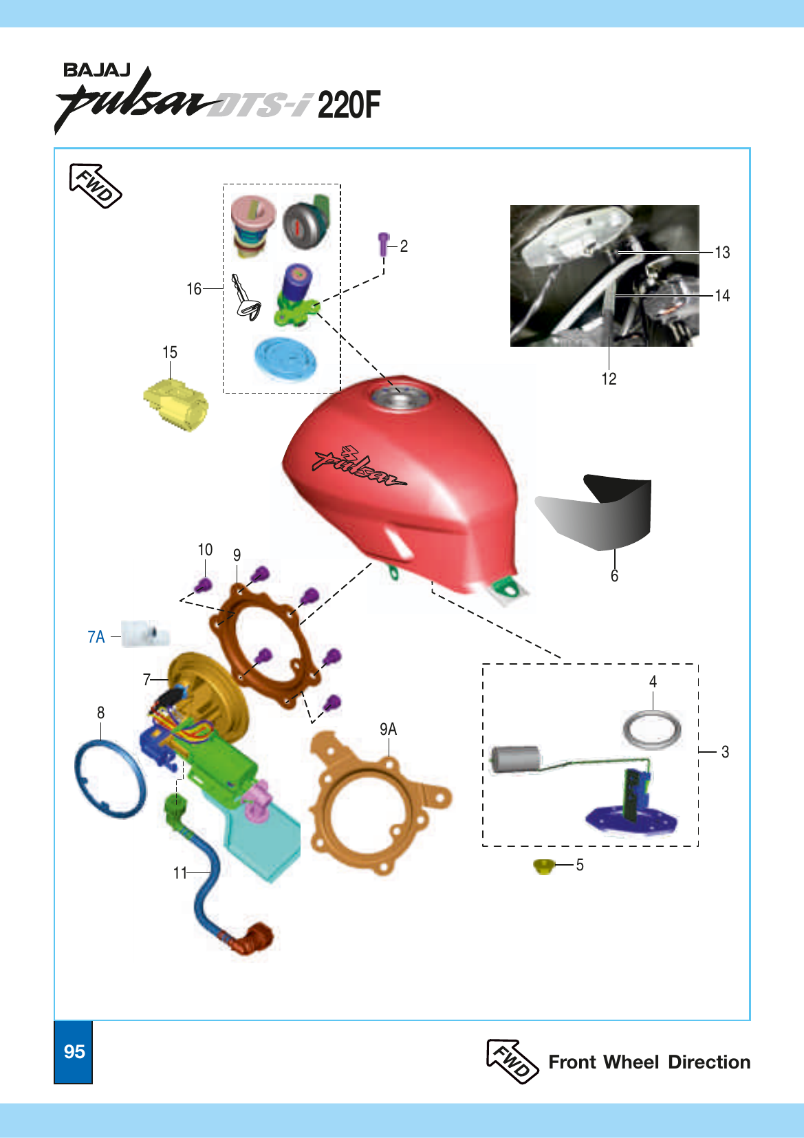 Plate 43 — Fuel Tank, Cap Tank, Fuel Gauge & Fuel Pump